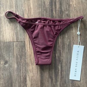 White fox bikini bottoms